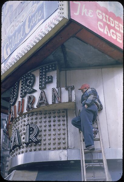 [83 Views of Billboards in Times Square, New York], Walker Evans (American, St. Louis, Missouri 1903–1975 New Haven, Connecticut), Color film transparency