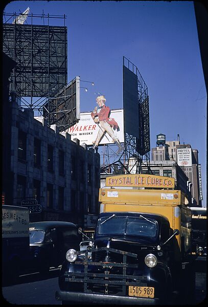 [83 Views of Billboards in Times Square, New York], Walker Evans (American, St. Louis, Missouri 1903–1975 New Haven, Connecticut), Color film transparency