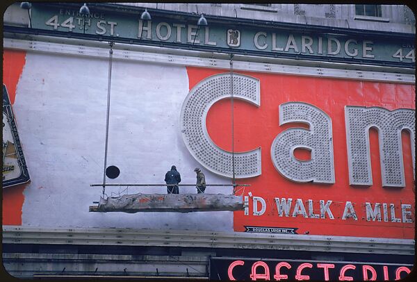 [83 Views of Billboards in Times Square, New York], Walker Evans (American, St. Louis, Missouri 1903–1975 New Haven, Connecticut), Color film transparency