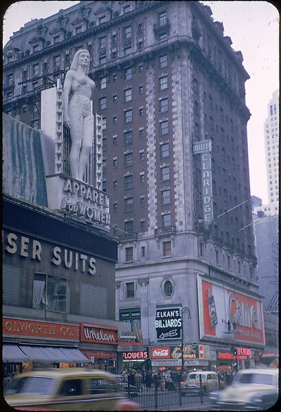 [83 Views of Billboards in Times Square, New York], Walker Evans (American, St. Louis, Missouri 1903–1975 New Haven, Connecticut), Color film transparency