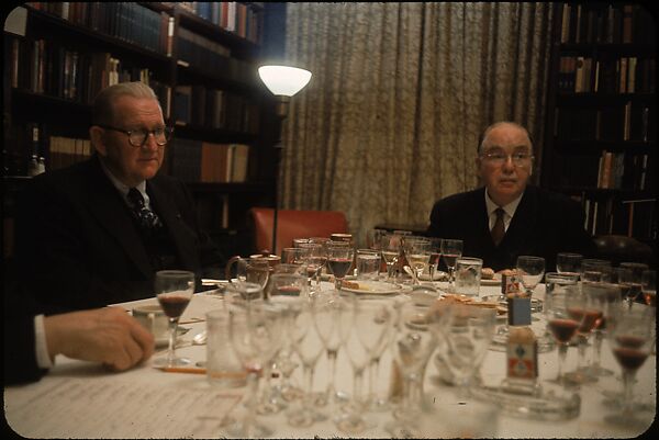 [34 Interior Views of Wine Tasting at the Century Club, New York], Walker Evans (American, St. Louis, Missouri 1903–1975 New Haven, Connecticut), Color film transparency 