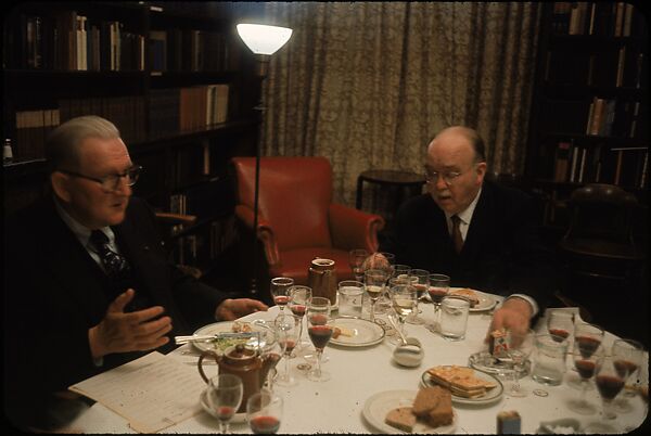 [34 Interior Views of Wine Tasting at the Century Club, New York], Walker Evans (American, St. Louis, Missouri 1903–1975 New Haven, Connecticut), Color film transparency