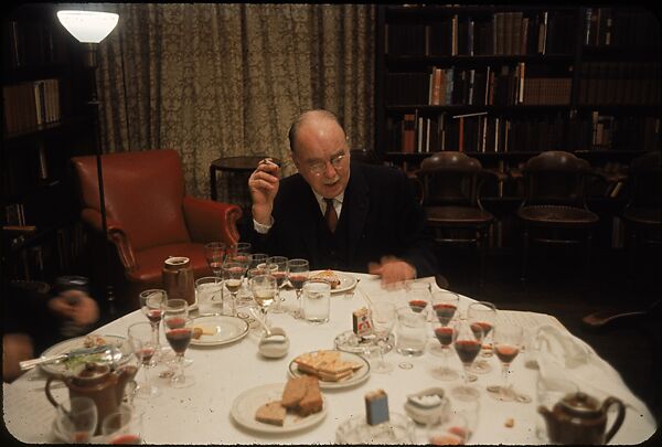 [34 Interior Views of Wine Tasting at the Century Club, New York], Walker Evans (American, St. Louis, Missouri 1903–1975 New Haven, Connecticut), Color film transparency