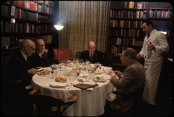 [34 Interior Views of Wine Tasting at the Century Club, New York], Walker Evans (American, St. Louis, Missouri 1903–1975 New Haven, Connecticut), Color film transparency