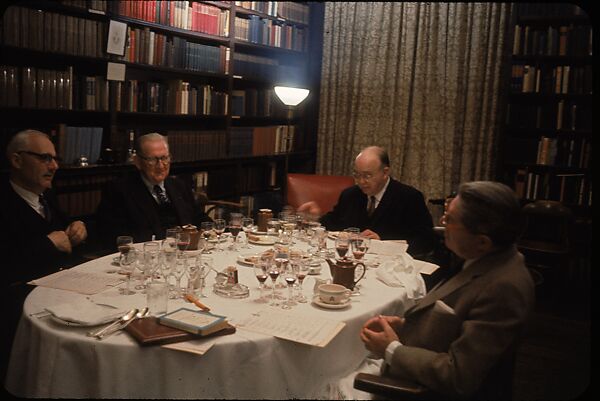 [34 Interior Views of Wine Tasting at the Century Club, New York], Walker Evans (American, St. Louis, Missouri 1903–1975 New Haven, Connecticut), Color film transparency