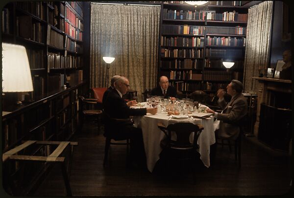 [34 Interior Views of Wine Tasting at the Century Club, New York], Walker Evans (American, St. Louis, Missouri 1903–1975 New Haven, Connecticut), Color film transparency