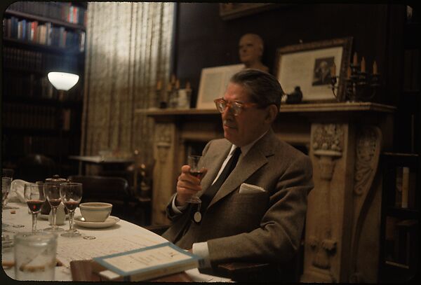 [34 Interior Views of Wine Tasting at the Century Club, New York], Walker Evans (American, St. Louis, Missouri 1903–1975 New Haven, Connecticut), Color film transparency