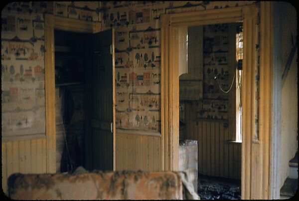 [76 Views of Flood Damage, Including Buildings, Interiors, and Landscape], Walker Evans (American, St. Louis, Missouri 1903–1975 New Haven, Connecticut), Color film transparency