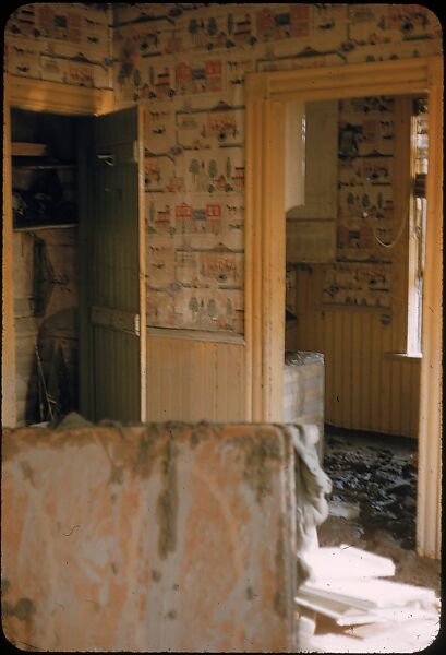 [76 Views of Flood Damage, Including Buildings, Interiors, and Landscape], Walker Evans (American, St. Louis, Missouri 1903–1975 New Haven, Connecticut), Color film transparency