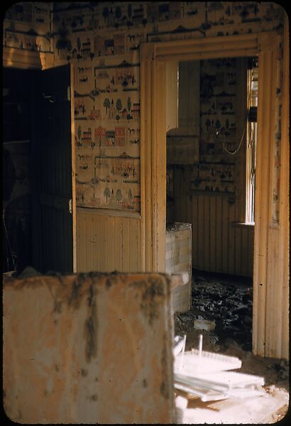 [76 Views of Flood Damage, Including Buildings, Interiors, and Landscape], Walker Evans (American, St. Louis, Missouri 1903–1975 New Haven, Connecticut), Color film transparency