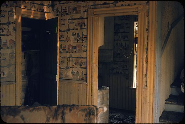 [76 Views of Flood Damage, Including Buildings, Interiors, and Landscape], Walker Evans (American, St. Louis, Missouri 1903–1975 New Haven, Connecticut), Color film transparency