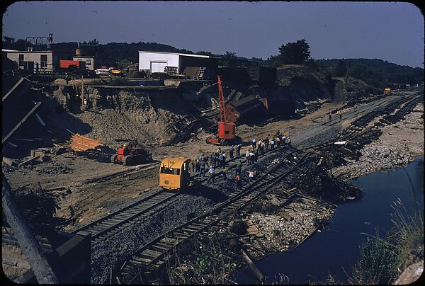 [76 Views of Flood Damage, Including Buildings, Interiors, and Landscape], Walker Evans (American, St. Louis, Missouri 1903–1975 New Haven, Connecticut), Color film transparency