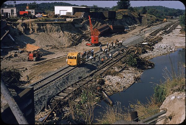 [76 Views of Flood Damage, Including Buildings, Interiors, and Landscape], Walker Evans (American, St. Louis, Missouri 1903–1975 New Haven, Connecticut), Color film transparency