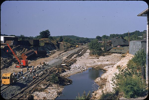 [76 Views of Flood Damage, Including Buildings, Interiors, and Landscape], Walker Evans (American, St. Louis, Missouri 1903–1975 New Haven, Connecticut), Color film transparency