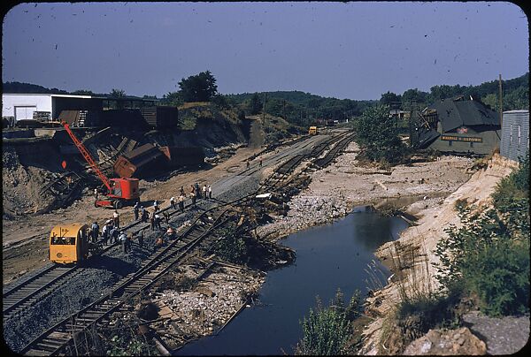 [76 Views of Flood Damage, Including Buildings, Interiors, and Landscape], Walker Evans (American, St. Louis, Missouri 1903–1975 New Haven, Connecticut), Color film transparency