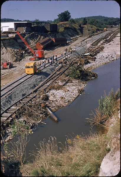 [76 Views of Flood Damage, Including Buildings, Interiors, and Landscape], Walker Evans (American, St. Louis, Missouri 1903–1975 New Haven, Connecticut), Color film transparency