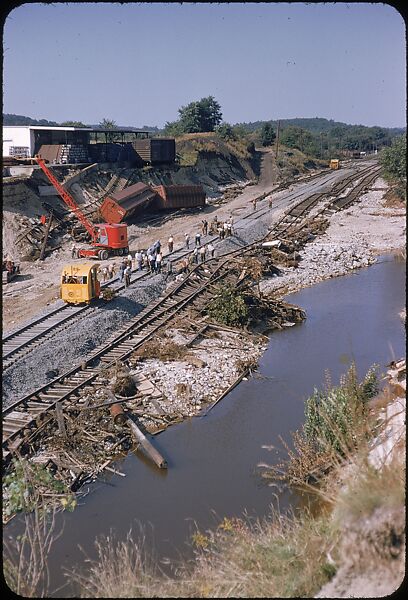 [76 Views of Flood Damage, Including Buildings, Interiors, and Landscape], Walker Evans (American, St. Louis, Missouri 1903–1975 New Haven, Connecticut), Color film transparency