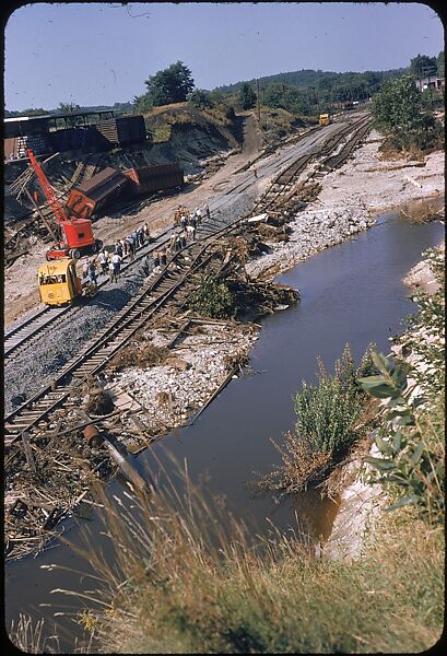[76 Views of Flood Damage, Including Buildings, Interiors, and Landscape], Walker Evans (American, St. Louis, Missouri 1903–1975 New Haven, Connecticut), Color film transparency