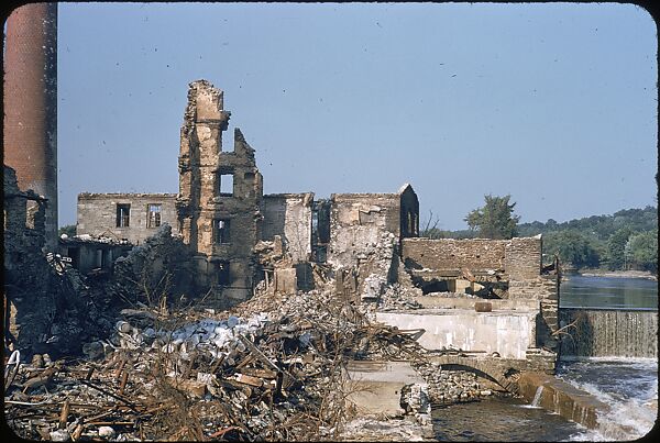 [76 Views of Flood Damage, Including Buildings, Interiors, and Landscape], Walker Evans (American, St. Louis, Missouri 1903–1975 New Haven, Connecticut), Color film transparency