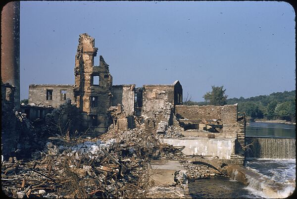 [76 Views of Flood Damage, Including Buildings, Interiors, and Landscape], Walker Evans (American, St. Louis, Missouri 1903–1975 New Haven, Connecticut), Color film transparency