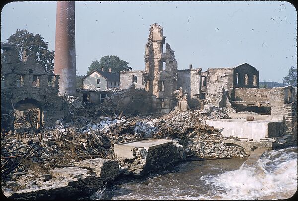 [76 Views of Flood Damage, Including Buildings, Interiors, and Landscape], Walker Evans (American, St. Louis, Missouri 1903–1975 New Haven, Connecticut), Color film transparency