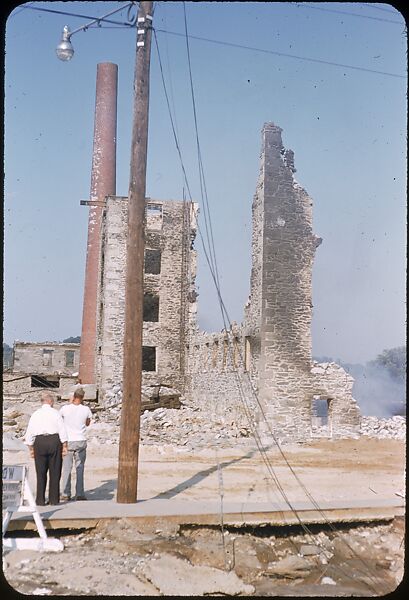 [76 Views of Flood Damage, Including Buildings, Interiors, and Landscape], Walker Evans (American, St. Louis, Missouri 1903–1975 New Haven, Connecticut), Color film transparency