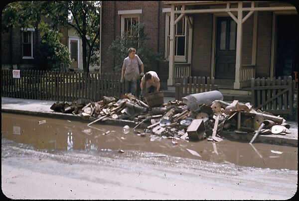 [76 Views of Flood Damage, Including Buildings, Interiors, and Landscape], Walker Evans (American, St. Louis, Missouri 1903–1975 New Haven, Connecticut), Color film transparency