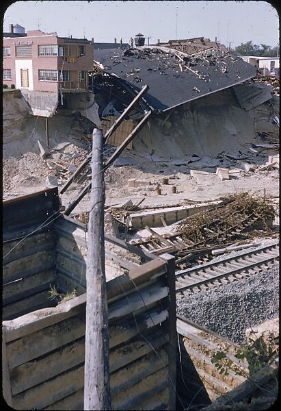 [76 Views of Flood Damage, Including Buildings, Interiors, and Landscape], Walker Evans (American, St. Louis, Missouri 1903–1975 New Haven, Connecticut), Color film transparency