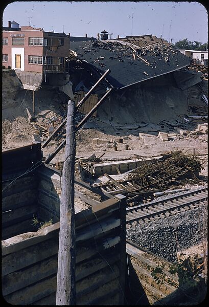 [76 Views of Flood Damage, Including Buildings, Interiors, and Landscape], Walker Evans (American, St. Louis, Missouri 1903–1975 New Haven, Connecticut), Color film transparency