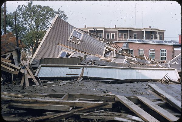 [76 Views of Flood Damage, Including Buildings, Interiors, and Landscape], Walker Evans (American, St. Louis, Missouri 1903–1975 New Haven, Connecticut), Color film transparency