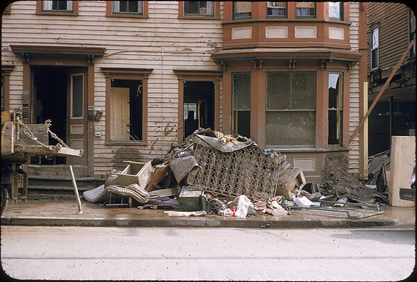 [76 Views of Flood Damage, Including Buildings, Interiors, and Landscape], Walker Evans (American, St. Louis, Missouri 1903–1975 New Haven, Connecticut), Color film transparency