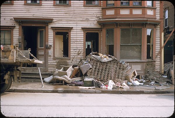 [76 Views of Flood Damage, Including Buildings, Interiors, and Landscape], Walker Evans (American, St. Louis, Missouri 1903–1975 New Haven, Connecticut), Color film transparency