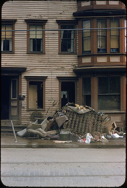 [76 Views of Flood Damage, Including Buildings, Interiors, and Landscape], Walker Evans (American, St. Louis, Missouri 1903–1975 New Haven, Connecticut), Color film transparency