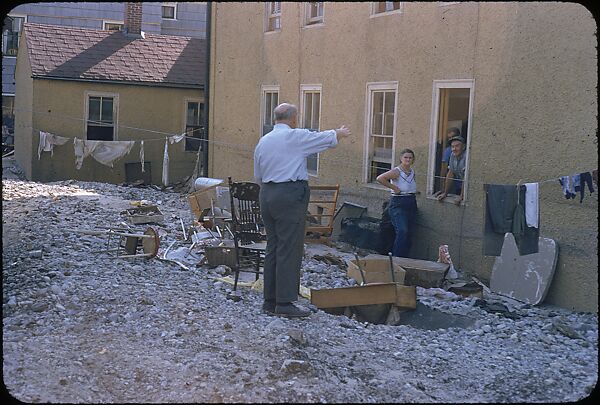 [76 Views of Flood Damage, Including Buildings, Interiors, and Landscape], Walker Evans (American, St. Louis, Missouri 1903–1975 New Haven, Connecticut), Color film transparency