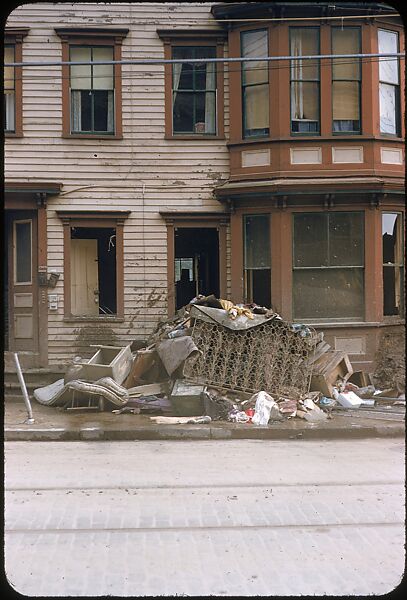 [76 Views of Flood Damage, Including Buildings, Interiors, and Landscape], Walker Evans (American, St. Louis, Missouri 1903–1975 New Haven, Connecticut), Color film transparency