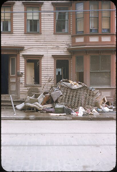 [76 Views of Flood Damage, Including Buildings, Interiors, and Landscape], Walker Evans (American, St. Louis, Missouri 1903–1975 New Haven, Connecticut), Color film transparency