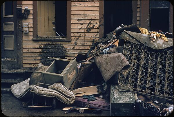 [76 Views of Flood Damage, Including Buildings, Interiors, and Landscape], Walker Evans (American, St. Louis, Missouri 1903–1975 New Haven, Connecticut), Color film transparency