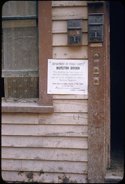 [76 Views of Flood Damage, Including Buildings, Interiors, and Landscape], Walker Evans (American, St. Louis, Missouri 1903–1975 New Haven, Connecticut), Color film transparency