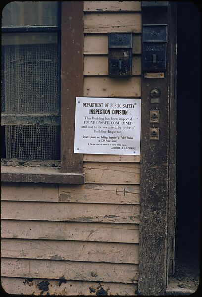 [76 Views of Flood Damage, Including Buildings, Interiors, and Landscape], Walker Evans (American, St. Louis, Missouri 1903–1975 New Haven, Connecticut), Color film transparency