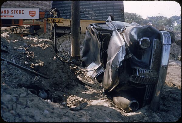 [76 Views of Flood Damage, Including Buildings, Interiors, and Landscape], Walker Evans (American, St. Louis, Missouri 1903–1975 New Haven, Connecticut), Color film transparency