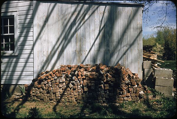 [30 Views of Woodpile and Shed, Possibly Old Lyme, Connecticut], Walker Evans (American, St. Louis, Missouri 1903–1975 New Haven, Connecticut), Color film transparency