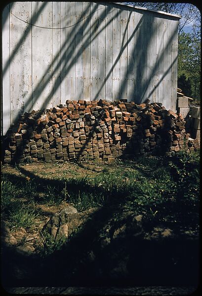 [30 Views of Woodpile and Shed, Possibly Old Lyme, Connecticut], Walker Evans (American, St. Louis, Missouri 1903–1975 New Haven, Connecticut), Color film transparency