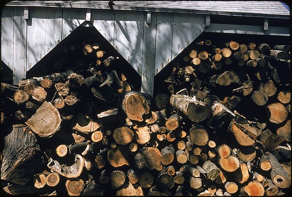 [30 Views of Woodpile and Shed, Possibly Old Lyme, Connecticut], Walker Evans (American, St. Louis, Missouri 1903–1975 New Haven, Connecticut), Color film transparency