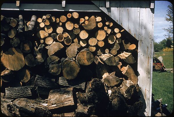 [30 Views of Woodpile and Shed, Possibly Old Lyme, Connecticut], Walker Evans (American, St. Louis, Missouri 1903–1975 New Haven, Connecticut), Color film transparency