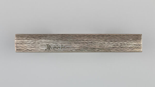Knife Handle (Kozuka), Copper-silver alloy (shibuichi), gold, silver, Japanese