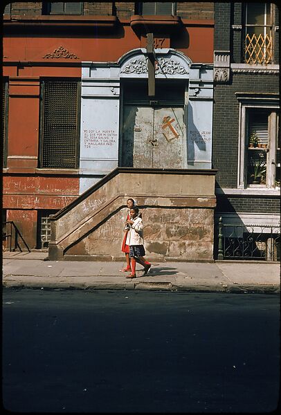 [29 Views of New York Streets, Including Building Facades, Sidewalk Graffiti, and Advertisements], Walker Evans (American, St. Louis, Missouri 1903–1975 New Haven, Connecticut), Color film transparency 