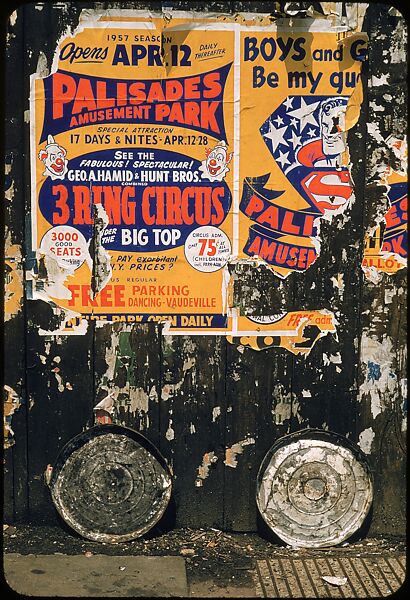 [29 Views of New York Streets, Including Building Facades, Sidewalk Graffiti, and Advertisements], Walker Evans (American, St. Louis, Missouri 1903–1975 New Haven, Connecticut), Color film transparency