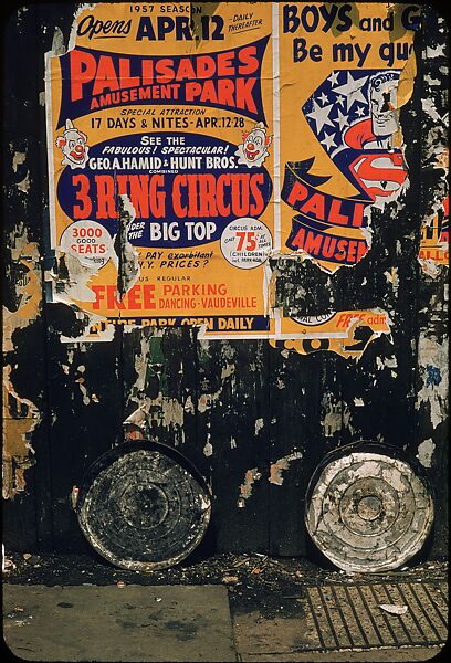 [29 Views of New York Streets, Including Building Facades, Sidewalk Graffiti, and Advertisements], Walker Evans (American, St. Louis, Missouri 1903–1975 New Haven, Connecticut), Color film transparency