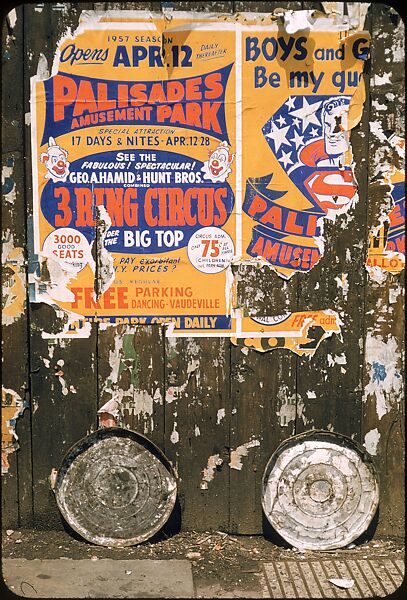 [29 Views of New York Streets, Including Building Facades, Sidewalk Graffiti, and Advertisements], Walker Evans (American, St. Louis, Missouri 1903–1975 New Haven, Connecticut), Color film transparency
