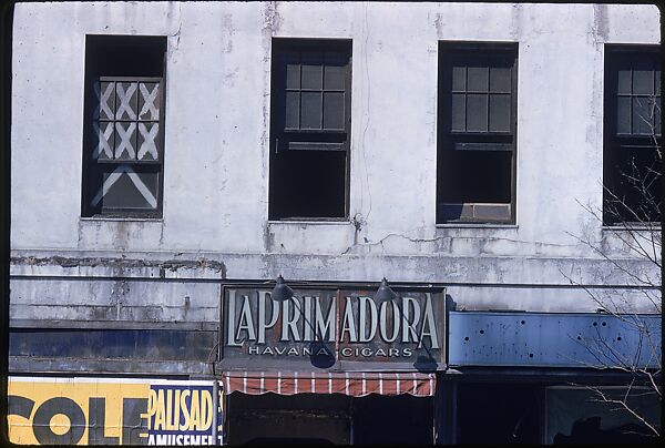 [29 Views of New York Streets, Including Building Facades, Sidewalk Graffiti, and Advertisements], Walker Evans (American, St. Louis, Missouri 1903–1975 New Haven, Connecticut), Color film transparency